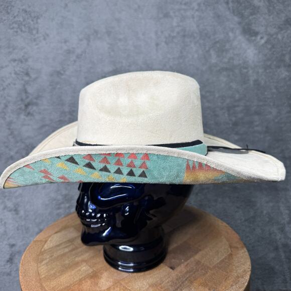 Western Cowboy BULLHIDE FUR Hat BY MonteCarlo HAT COMPANY SMALL SIZE UNISEX - Picture 2 of 14